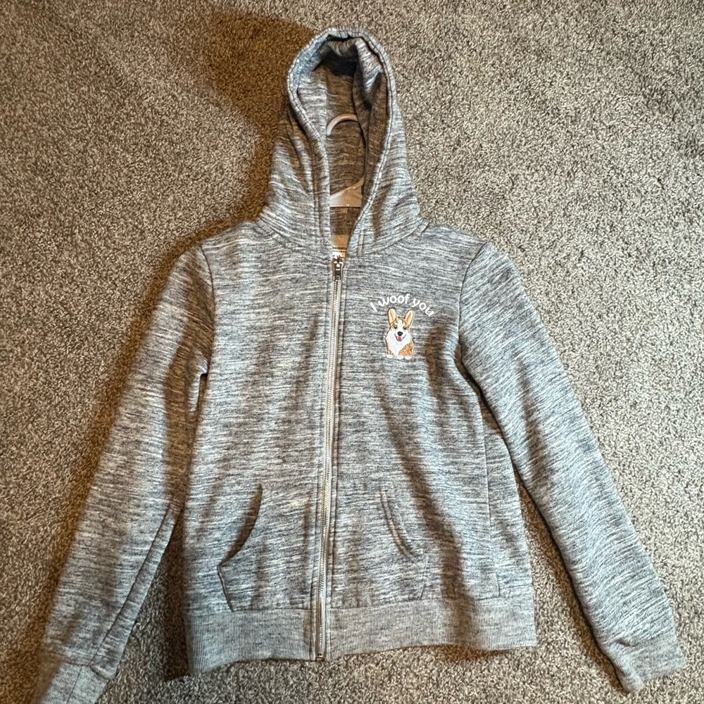 Gray Sweatshirt with Crew Neck and Long Sleeves (unworn)